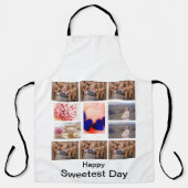 Aangepaste Sweetest Day 11 Foto Collage Schort (Voorkant)