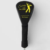 Aangepaste SWIJZIGING NAAR DE LORD Silhouette DRIV Golfheadcover (Voorkant)