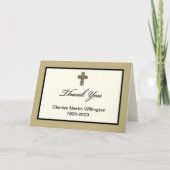 Aangepaste sympathie dank je kaart (Voorkant)