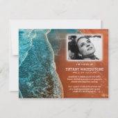 Aangepaste Sympathy Beach begrafenis Bedankkaart (Voorkant)