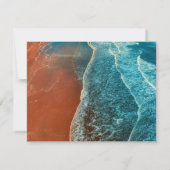 Aangepaste Sympathy Beach begrafenis Bedankkaart (Achterkant)