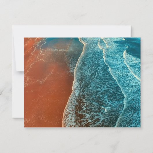 Aangepaste Sympathy Beach begrafenis Bedankkaart (Achterkant)