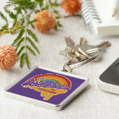 Aangepaste systeemketen voor team-regenboog sleutelhanger (Zijkant)