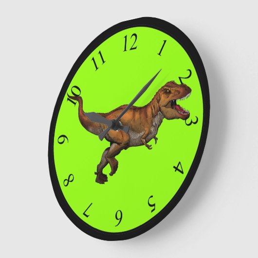 Aangepaste T-Rex Kinder wandklok (Hoek)