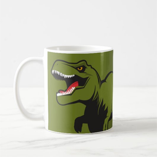 Aangepaste T-Rex-koffie-Mok Koffiemok (Links)