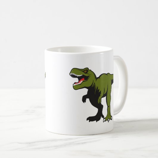 Aangepaste T-Rex-Mok Koffiemok (Voorkant rechts)