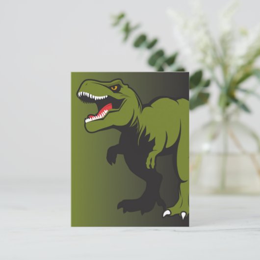 Aangepaste T-Rex-objecten Briefkaart (Staand voorkant)