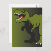 Aangepaste T-Rex-objecten Briefkaart (Voorkant / Achterkant)