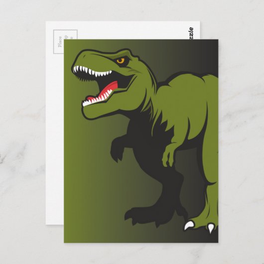 Aangepaste T-Rex-objecten Briefkaart (Voorkant / Achterkant)