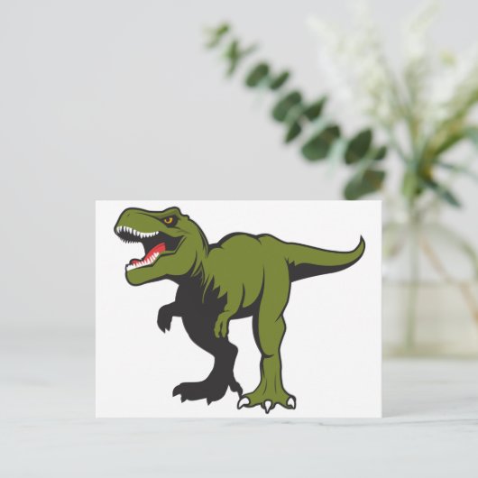 Aangepaste T-Rex-objecten Briefkaart (Staand voorkant)
