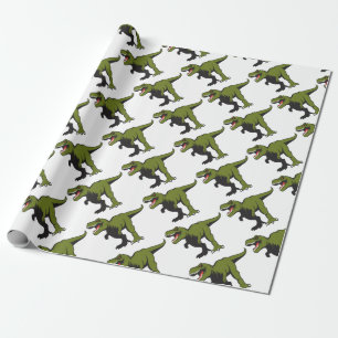 Aangepaste T-Rex-objecten Cadeaupapier