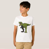 Aangepaste T-Rex-objecten T-shirt (Voorkant volledig)