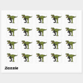 Aangepaste T-Rex-objecten Vierkante Sticker (Vel)