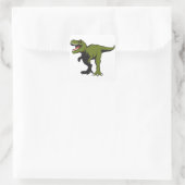 Aangepaste T-Rex-objecten Vierkante Sticker (Tas)