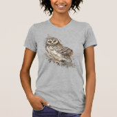 Aangepaste T-Shi-tekst voor vogel Waterverven T-shirt (Voorkant)
