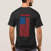 Aangepaste T-shirt Amerikaanse vlag achteraan (Achterkant)