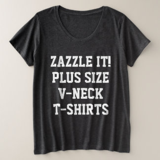 Aangepaste T-Shirt HOT PINK voor dames plus groott