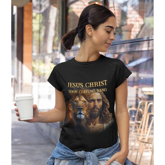 Aangepaste T-shirt Jezus Christus Binnenkort Konin