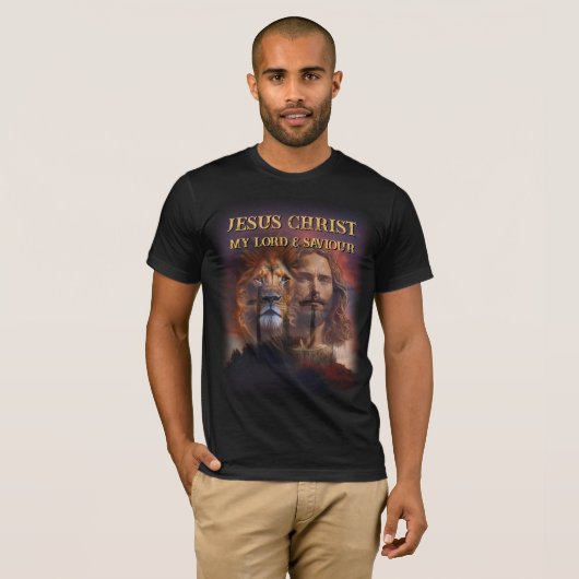 Aangepaste T-shirt Jezus Christus Mijn Heer & Verl (Voorkant volledig)