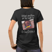 Aangepaste T-shirt met Afbeelding en tekst (Achterkant)