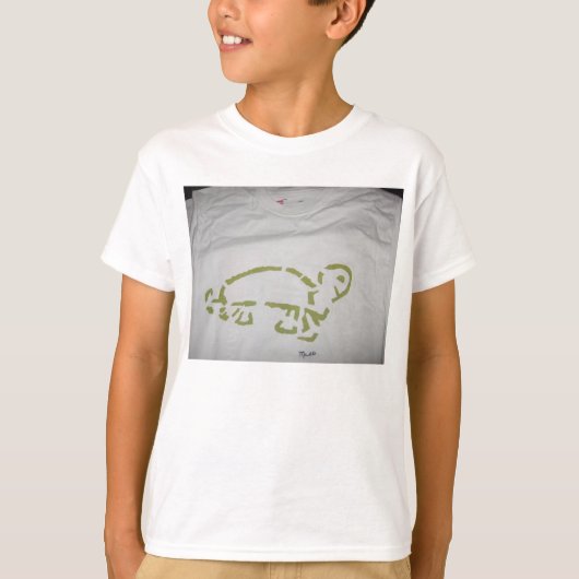 Aangepaste T-Shirt Turtle (Voorkant)