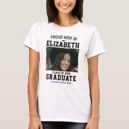 Aangepaste T-shirt voor trotse moeder van afgestud