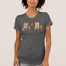 Aangepaste T-shirts met Moppige en Ruige Katten