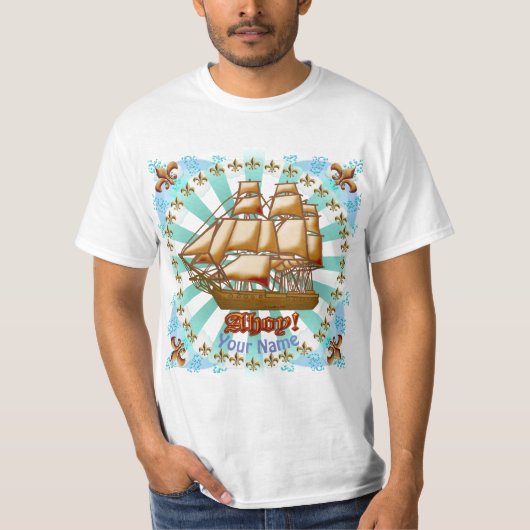 Aangepaste T-shirts verzenden naar Ahoy (Voorkant)