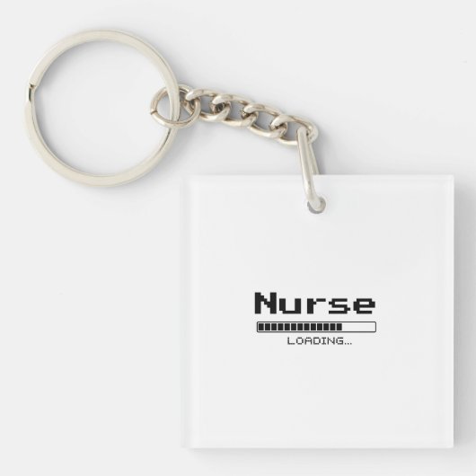 Aangepaste Taak Laadbalk Pixel Ontwerp Sleutelhanger (voorkant)