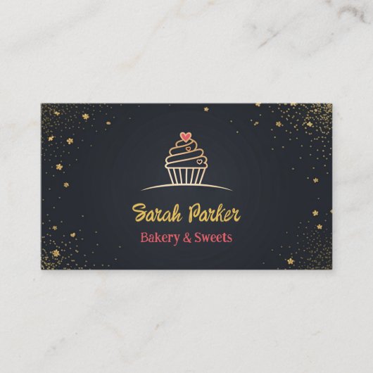 Aangepaste taarten Bakkerij gebak Visitekaartje (Voorkant)