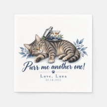 Aangepaste Tabby Kat Drink Shaker Purr Me One
