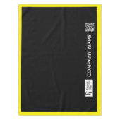 Aangepaste tabel Hoesje Business Logo Gele rand Tafelkleed (Voorkant)