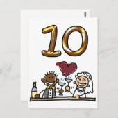 Aangepaste tabel nummer 10 Briefkaarten (Voorkant / Achterkant)