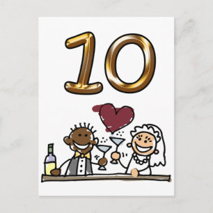 Aangepaste tabel nummer 10 Briefkaarten