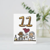 Aangepaste tabel nummer 11 Briefkaarten (Staand voorkant)