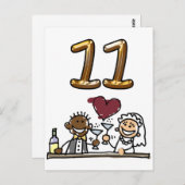 Aangepaste tabel nummer 11 Briefkaarten (Voorkant / Achterkant)