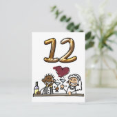 Aangepaste tabel nummer 12 Briefkaarten (Staand voorkant)