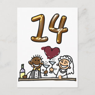 Aangepaste tabel nummer 14 Briefkaarten