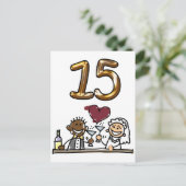 Aangepaste tabel nummer 15 Briefkaarten (Staand voorkant)