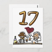 Aangepaste tabel nummer 17 Briefkaarten (Voorkant / Achterkant)