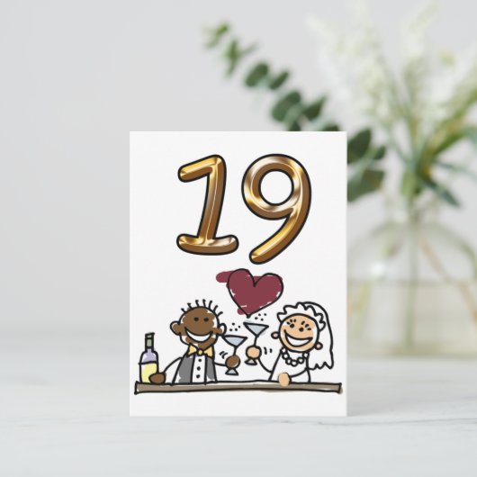 Aangepaste tabel nummer 19 Briefkaarten (Staand voorkant)