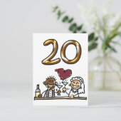 Aangepaste tabel nummer 20 Briefkaarten (Staand voorkant)