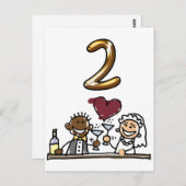 Aangepaste tabel nummer 2 Briefkaarten (Voorkant / Achterkant)