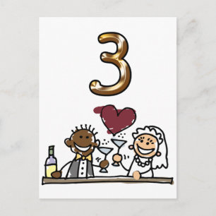 Aangepaste tabel nummer 3 Briefkaarten