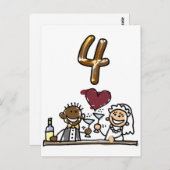 Aangepaste tabel nummer 4 Briefkaarten (Voorkant / Achterkant)