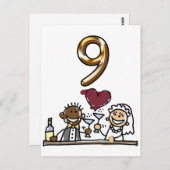 Aangepaste tabel nummer 9 Briefkaarten (Voorkant / Achterkant)