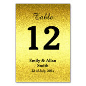 Aangepaste tabelkaarten met nummer kaart (Voorkant)