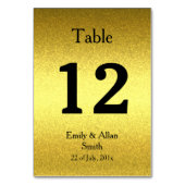 Aangepaste tabelkaarten met nummer kaart (Achterkant)