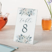 Aangepaste tabelnummers (4"x6") reclamebord met voetstuk (Insitu)