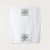 Aangepaste Table Runner Banner Business 2 Logos Ev Wandkleed (Voorkant)